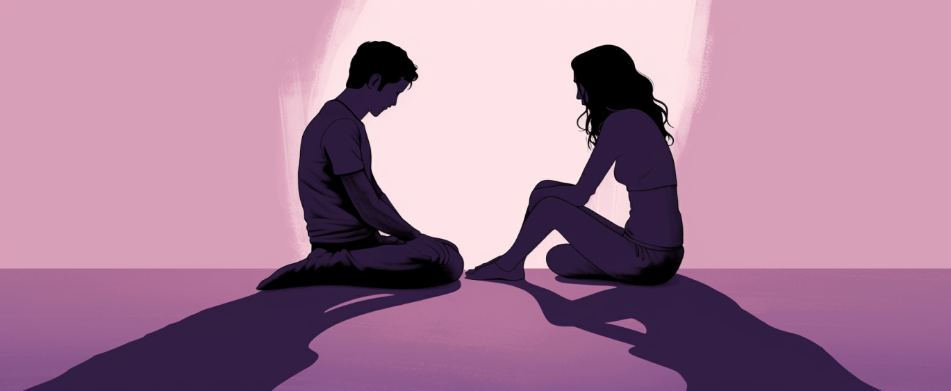an illustration of a couple going through a domestic violence case in seattle Washington.